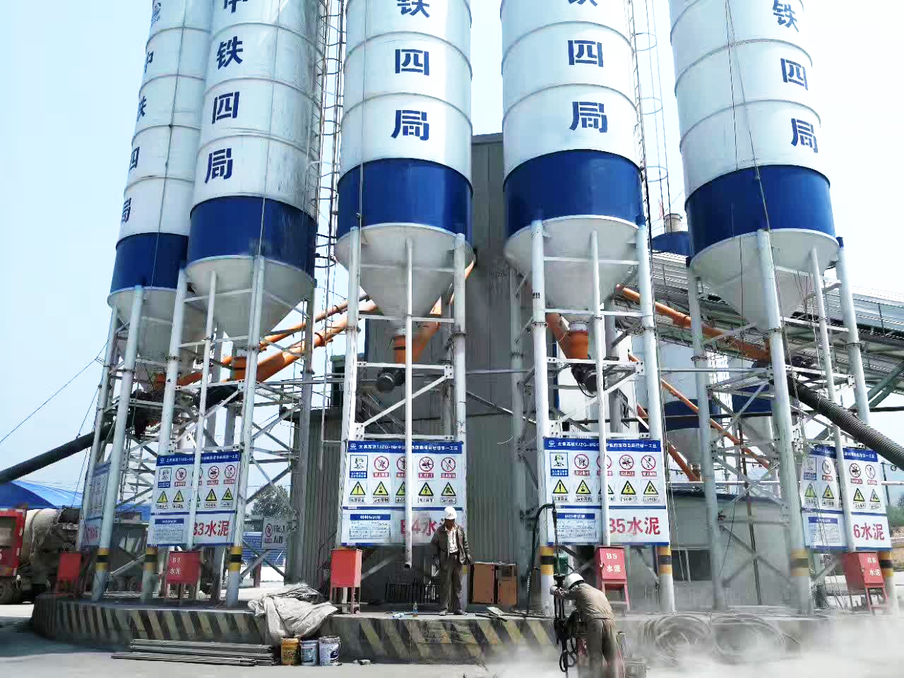 中铁四局第四工程有限公司太焦铁路TJZQ-8标搅拌站地基加固工程