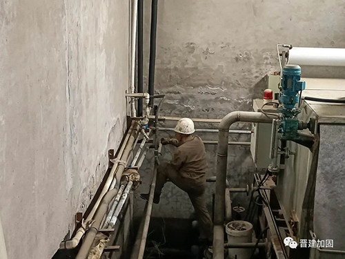 临汾某公司车间东边柱基及地面注浆加固工程